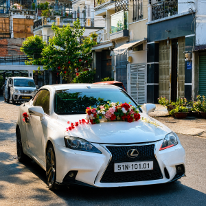 Xe hoa mui trần Lesxus trắng (1)